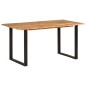 vidaXL Mesa de comedor de madera maciza de acacia 154x80x76 cm vidaXL Mesa de comedor de madera maciza de acacia 154x80x76 cm