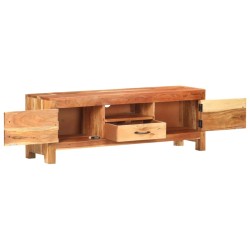 vidaXL Mueble para TV de madera maciza de acacia 116x30x40 cm