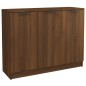 vidaXL Aparador madera contrachapada color roble marrón 90,5x30x70 cm vidaXL Aparador madera contrachapada color roble marrón 90,5x30x70 cm