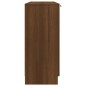 vidaXL Aparador madera contrachapada color roble marrón 90,5x30x70 cm vidaXL Aparador madera contrachapada color roble marrón 90,5x30x70 cm