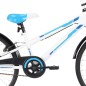 vidaXL Bicicleta de niño 24 pulgadas azul y blanca