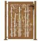 vidaXL Puerta de jardín acero corten diseño bambú 105x155 cm vidaXL Puerta de jardín acero corten diseño bambú 105x155 cm