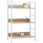 vidaXL Estantería de 3 niveles madera ingeniería roble 60x27,6x90,5 cm vidaXL Estantería de 3 niveles madera ingeniería roble 60x27,6x90,5 cm