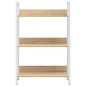 vidaXL Estantería de 3 niveles madera ingeniería roble 60x27,6x90,5 cm vidaXL Estantería de 3 niveles madera ingeniería roble 60x27,6x90,5 cm