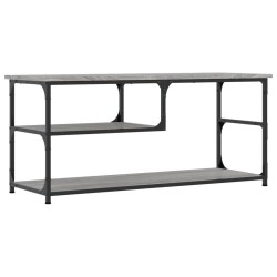 vidaXL Mueble de TV contrachapada y acero gris Sonoma 103x38x46,5 cm