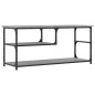 vidaXL Mueble de TV contrachapada y acero gris Sonoma 103x38x46,5 cm vidaXL Mueble de TV contrachapada y acero gris Sonoma 103x38x46,5 cm