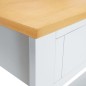 vidaXL Mesa consola de madera maciza de roble 83x30x73 cm 