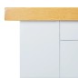 vidaXL Mesa consola de madera maciza de roble 83x30x73 cm 
