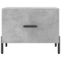 vidaXL Mesa de centro 2 uds madera ingeniería gris hormigón 50x50x40cm vidaXL Mesa de centro 2 uds madera ingeniería gris hormigón 50x50x40cm