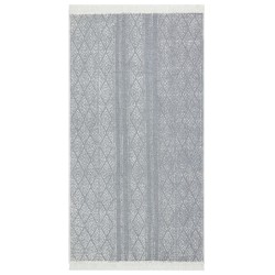 vidaXL Alfombra de algodón gris claro 120x180 cm