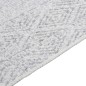 vidaXL Alfombra de algodón gris claro 120x180 cm vidaXL Alfombra de algodón gris claro 120x180 cm