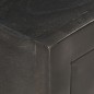 vidaXL Mesita de noche madera maciza mango negro y dorado 40x30x50cm vidaXL Mesita de noche madera maciza mango negro y dorado 40x30x50cm