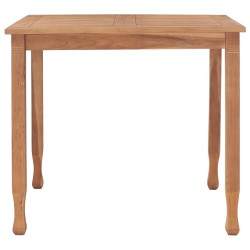 vidaXL Mesa de jardín de madera maciza de teca 85x85x75 cm
