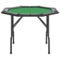 vidaXL Mesa de póquer plegable para 8 jugadores verde 108x108x75 cm vidaXL Mesa de póquer plegable para 8 jugadores verde 108x108x75 cm