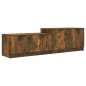 vidaXL Mueble para TV madera contrachapada roble ahumado 158,5x36x45cm vidaXL Mueble para TV madera contrachapada roble ahumado 158,5x36x45cm