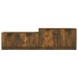 vidaXL Mueble para TV madera contrachapada roble ahumado 158,5x36x45cm vidaXL Mueble para TV madera contrachapada roble ahumado 158,5x36x45cm