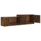 vidaXL Mueble para TV madera contrachapada roble ahumado 158,5x36x45cm vidaXL Mueble para TV madera contrachapada roble ahumado 158,5x36x45cm