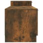 vidaXL Mueble para TV madera contrachapada roble ahumado 158,5x36x45cm vidaXL Mueble para TV madera contrachapada roble ahumado 158,5x36x45cm