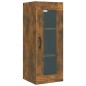 vidaXL Armario de pared colgante roble ahumado 34,5x34x90 cm vidaXL Armario de pared colgante roble ahumado 34,5x34x90 cm