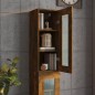 vidaXL Armario de pared colgante roble ahumado 34,5x34x90 cm vidaXL Armario de pared colgante roble ahumado 34,5x34x90 cm