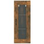 vidaXL Armario de pared colgante roble ahumado 34,5x34x90 cm vidaXL Armario de pared colgante roble ahumado 34,5x34x90 cm