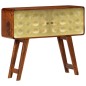 vidaXL Aparador de madera maciza de sheesham y dorados 90x30x77 cm vidaXL Aparador de madera maciza de sheesham y dorados 90x30x77 cm
