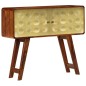 vidaXL Aparador de madera maciza de sheesham y dorados 90x30x77 cm vidaXL Aparador de madera maciza de sheesham y dorados 90x30x77 cm