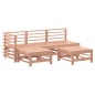 vidaXL Juego de sofás de jardín 5 pzas madera maciza de abeto Douglas vidaXL Juego de sofás de jardín 5 pzas madera maciza de abeto Douglas