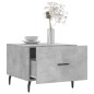 vidaXL Mesa de centro 2 uds madera ingeniería gris hormigón 50x50x40cm vidaXL Mesa de centro 2 uds madera ingeniería gris hormigón 50x50x40cm
