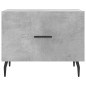 vidaXL Mesa de centro 2 uds madera ingeniería gris hormigón 50x50x40cm vidaXL Mesa de centro 2 uds madera ingeniería gris hormigón 50x50x40cm
