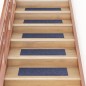 vidaXL Alfombrilla autoadhesiva escalera 15 uds gris azul 76x20 cm vidaXL Alfombrilla autoadhesiva escalera 15 uds gris azul 76x20 cm