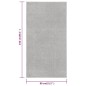 vidaXL Alfombra de pelo corto gris claro 80x150 cm vidaXL Alfombra de pelo corto gris claro 80x150 cm