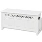 vidaXL Banco de almacenamiento estilo barroco MDF blanco vidaXL Banco de almacenamiento estilo barroco MDF blanco