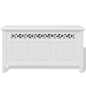 vidaXL Banco de almacenamiento estilo barroco MDF blanco vidaXL Banco de almacenamiento estilo barroco MDF blanco