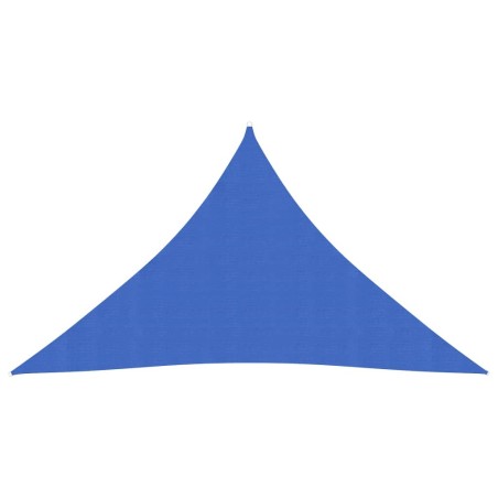 vidaXL Toldo de vela HDPE azul 160 g/m² 3,5x3,5x4,9 m