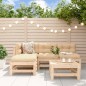 vidaXL Juego de sofás de jardín 5 piezas madera maciza de pino vidaXL Juego de sofás de jardín 5 piezas madera maciza de pino