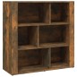 vidaXL Aparador madera contrachapada color roble ahumado 80x30x80 cm vidaXL Aparador madera contrachapada color roble ahumado 80x30x80 cm