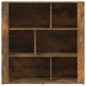 vidaXL Aparador madera contrachapada color roble ahumado 80x30x80 cm vidaXL Aparador madera contrachapada color roble ahumado 80x30x80 cm