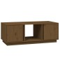 vidaXL Mesa de centro madera maciza de pino marrón miel 110x50x40 cm vidaXL Mesa de centro madera maciza de pino marrón miel 110x50x40 cm