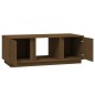 vidaXL Mesa de centro madera maciza de pino marrón miel 110x50x40 cm vidaXL Mesa de centro madera maciza de pino marrón miel 110x50x40 cm