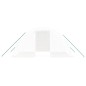 vidaXL Invernadero con estructura de acero blanco 8 m² 4x2x2 m vidaXL Invernadero con estructura de acero blanco 8 m² 4x2x2 m