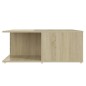 vidaXL Mesa de centro madera contrachapada blanco y roble 80x80x31 cm vidaXL Mesa de centro madera contrachapada blanco y roble 80x80x31 cm