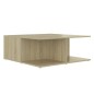 vidaXL Mesa de centro madera contrachapada blanco y roble 80x80x31 cm vidaXL Mesa de centro madera contrachapada blanco y roble 80x80x31 cm
