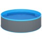 vidaXL Piscina de chapoteo gris 350x90 cm vidaXL Piscina de chapoteo gris 350x90 cm