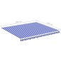 vidaXL Tela de repuesto para toldo azul y blanco 4x3,5 m vidaXL Tela de repuesto para toldo azul y blanco 4x3,5 m