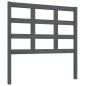 vidaXL Cabecero de cama madera maciza de pino gris 95,5x4x100 cm vidaXL Cabecero de cama madera maciza de pino gris 95,5x4x100 cm