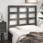 vidaXL Cabecero de cama madera maciza de pino gris 95,5x4x100 cm vidaXL Cabecero de cama madera maciza de pino gris 95,5x4x100 cm
