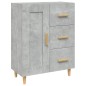 vidaXL Aparador de madera contrachapada gris hormigón 69,5x34x90 cm vidaXL Aparador de madera contrachapada gris hormigón 69,5x34x90 cm