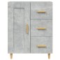 vidaXL Aparador de madera contrachapada gris hormigón 69,5x34x90 cm vidaXL Aparador de madera contrachapada gris hormigón 69,5x34x90 cm