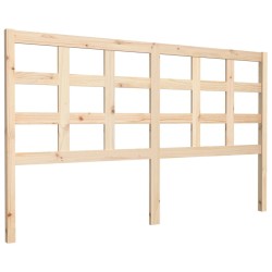 vidaXL Cabecero de cama madera maciza de pino 165,5x4x100 cm